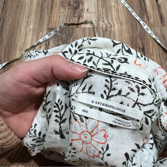 Anthropologie Button Down Floral Shirt - Picture 7 of 8